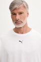 Puma T-shirt męski z bawełną GRAPHIC OVERSIZED biały 528528