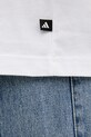 adidas t-shirt bawełniany Summer Slide Trim JZ4995 biały