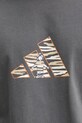 adidas t-shirt bawełniany Camo Explorer JZ7501 szary