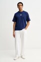 adidas t-shirt bawełniany Stadium JZ9450 niebieski SS26