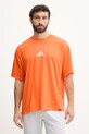 Odzież adidas Performance t-shirt treningowy KB9393 pomarańczowy