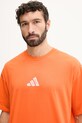 adidas Performance t-shirt treningowy pomarańczowy KB9393