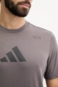 adidas Performance t-shirt sportowy KB9455 brązowy