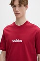 adidas t-shirt bawełniany czerwony KC0881