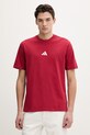 adidas t-shirt bawełniany bawełna czerwony KC0902