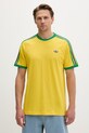 adidas Originals tricou bărbătesc din bumbac galben KC8643