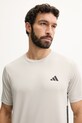 adidas Performance t-shirt treningowy beżowy KD0705