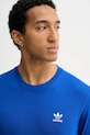 adidas Originals t-shirt bawełniany Trefoil niebieski KD1316