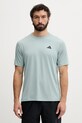 adidas Performance t-shirt treningowy męski turkusowy KD5462