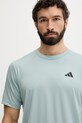 adidas Performance t-shirt treningowy męski turkusowy KD5462