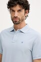 Hackett London polo bawełniane niebieski HM5600093