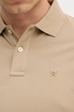 Hackett London polo bawełniane HM5600093 brązowy