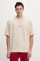 adidas t-shirt bawełniany bawełna beżowy KD7648