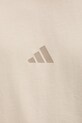 adidas t-shirt bawełniany KD7648 beżowy