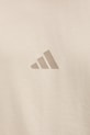adidas t-shirt bawełniany KD7648 beżowy