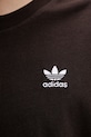 Βαμβακερό μπλουζάκι adidas Originals KE1142 καφέ