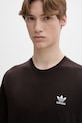adidas Originals t-shirt bawełniany brązowy KE1146