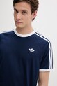 Βαμβακερό μπλουζάκι adidas Originals σκούρο μπλε KE3536