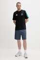 adidas t-shirt męski bawełniany x Mercedes KE8161 czarny SS26