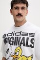 adidas Originals t-shirt bawełniany biały KG6439