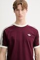 adidas Originals t-shirt bawełniany bordowy KQ9639