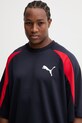 Puma t-shirt Oversized Pique granatowy 634403