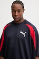 Puma t-shirt Oversized Pique granatowy 634403