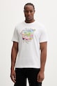 Puma t-shirt bawełniany GRAPHIC nadruk biały 634433
