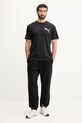 Puma t-shirt bawełniany GRAPHIC X-Ray 634436 czarny SS26