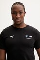 Βαμβακερό μπλουζάκι Puma BMW Essential Logo μαύρο 634897