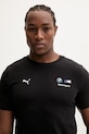 Βαμβακερό μπλουζάκι Puma BMW Essential Logo μαύρο 634897