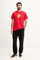 Puma t-shirt bawełniany Ferrari 635310 czerwony SS26