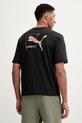 Puma t-shirt bawełniany GRAPHIC nadruk czarny 691783