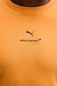 Βαμβακερό μπλουζάκι Puma McLaren 637448 πορτοκαλί