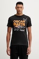 Puma t-shirt bawełniany McLaren nadruk czarny 637452