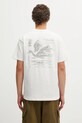 Carhartt WIP t-shirt bawełniany SS Punched T-Shirt nadruk beżowy I036006.D6XX