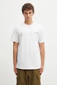 Odzież Carhartt WIP t-shirt bawełniany SS Garble T-Shirt I036007.02XX biały