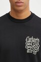 Carhartt WIP t-shirt bawełniany SS Commuting Tales T-Shirt czarny I036010.89XX