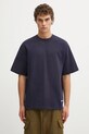 Carhartt WIP t-shirt in cotone SS Link Script T-Shirt rilassato blu navy I031373.00BXX