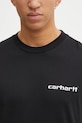 Carhartt WIP t-shirt bawełniany SS Archive Script T-Shirt czarny I036001.89XX