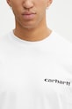Carhartt WIP t-shirt bawełniany SS Archive Script T-Shirt biały I036001.02XX