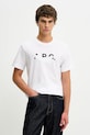 A.P.C. t-shirt bawełniany T-SHIRT MANCHES COURTES TACHE BLANCHE nadruk biały COHBM.M26458