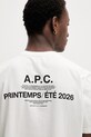 A.P.C. t-shirt męski bawełniany COHBS.M26465 beżowy