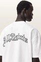 AllSaints tricou din bumbac DESCENT M044PD alb
