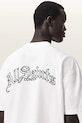 AllSaints tricou din bumbac DESCENT M044PD alb