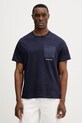 Michael Kors t-shirt bawełniany bawełna granatowy CR652T1FV4