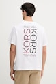 Michael Kors t-shirt męski bawełniany biały CR652YHFV4