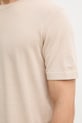 Mos Mosh t-shirt męski z lnem Crowe 509680 beżowy
