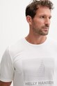 Helly Hansen t-shirt treningowy męski HP RACE GRAPHIC biały 34419.003
