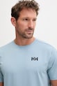 Helly Hansen t-shirt treningowy męski niebieski 34580